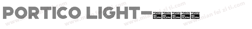 Portico Light字体转换